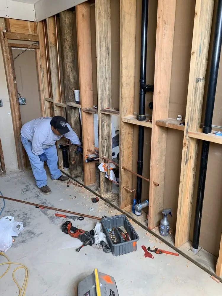 Commercial rough-in plumbing for Water Heater Replacement in Trentwood